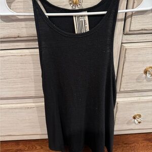 Free People Black Knit Tank Top